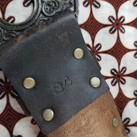 Boho Leather Belt - Picture 5 of 8
